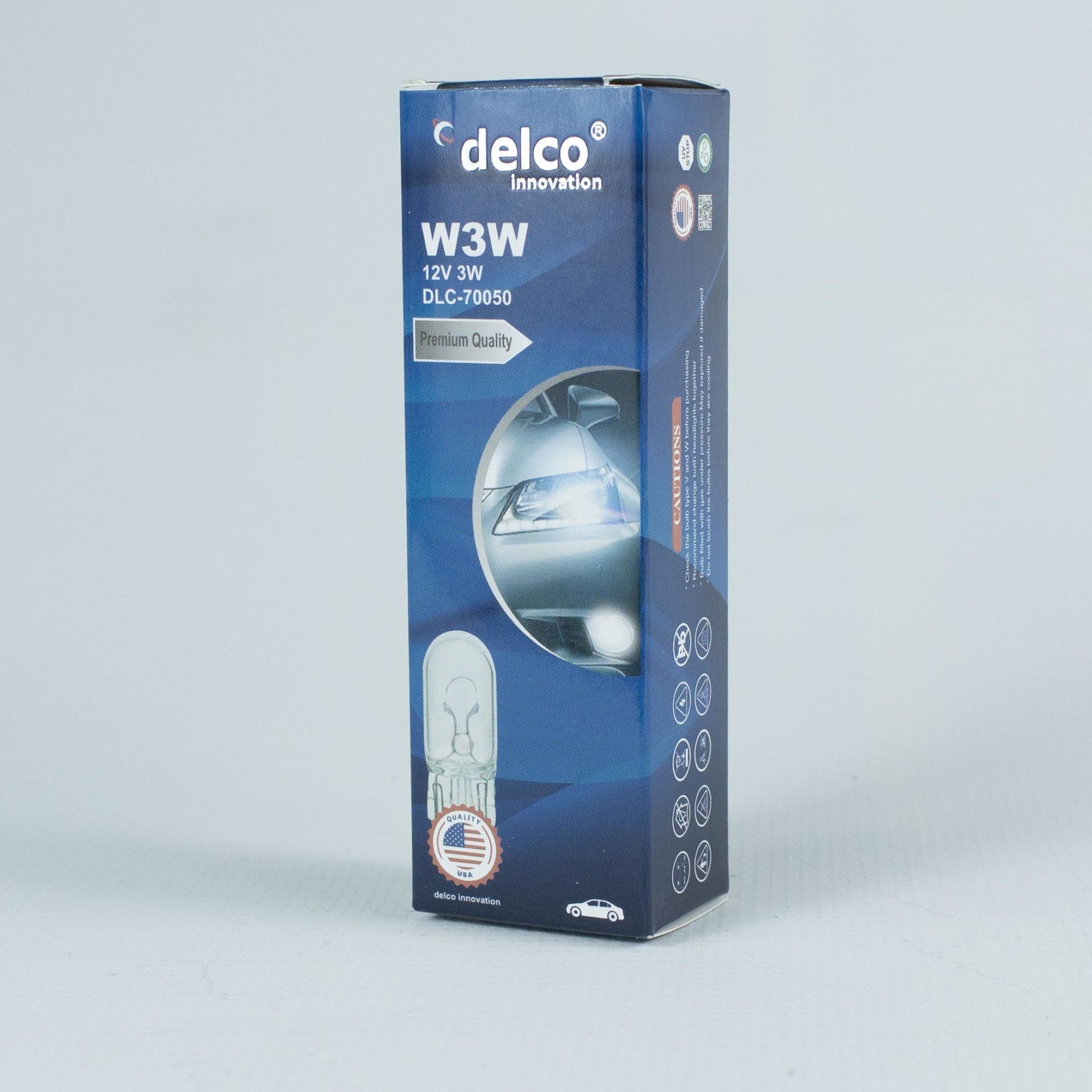 DELCO U.S.A W3W DİPSİZ AMPUL T10 HALOGEN 12 VOLT 10 ADET