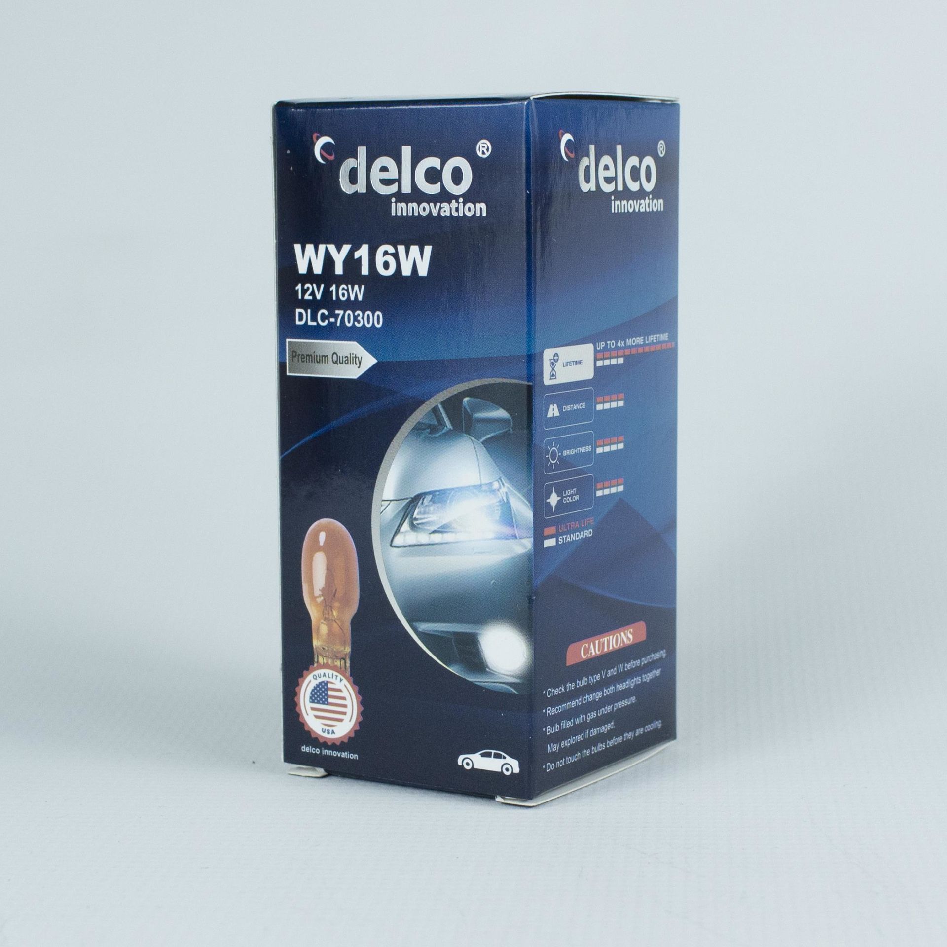 DELCO U.S.A WY16W DİPSİZ T15 NATUREL AMBER 12 VOLT 10 ADET