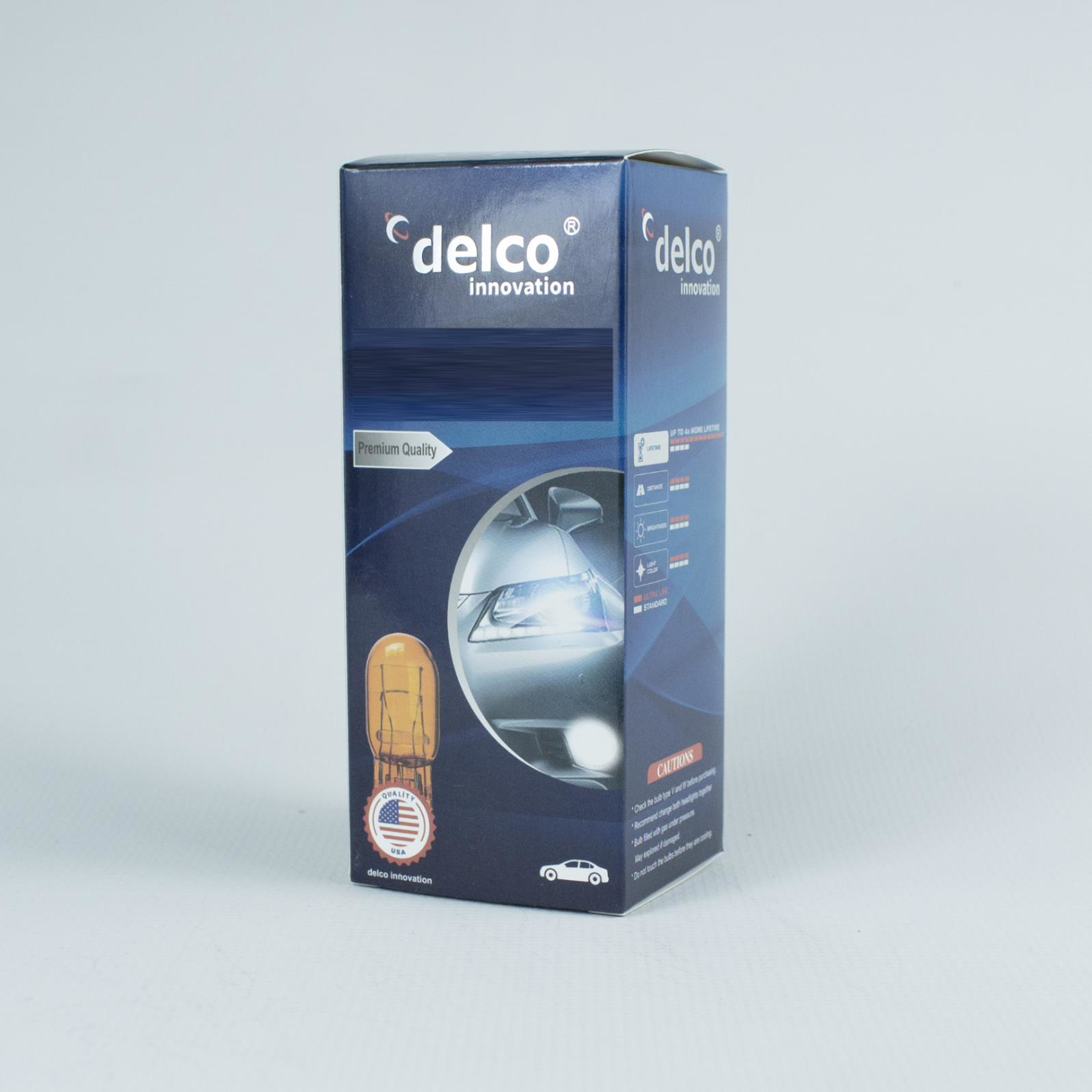 DELCO U.S.A T20 NATUREL AMBER AMPUL WY21W TEK DUY 12 VOLT 10 ADET