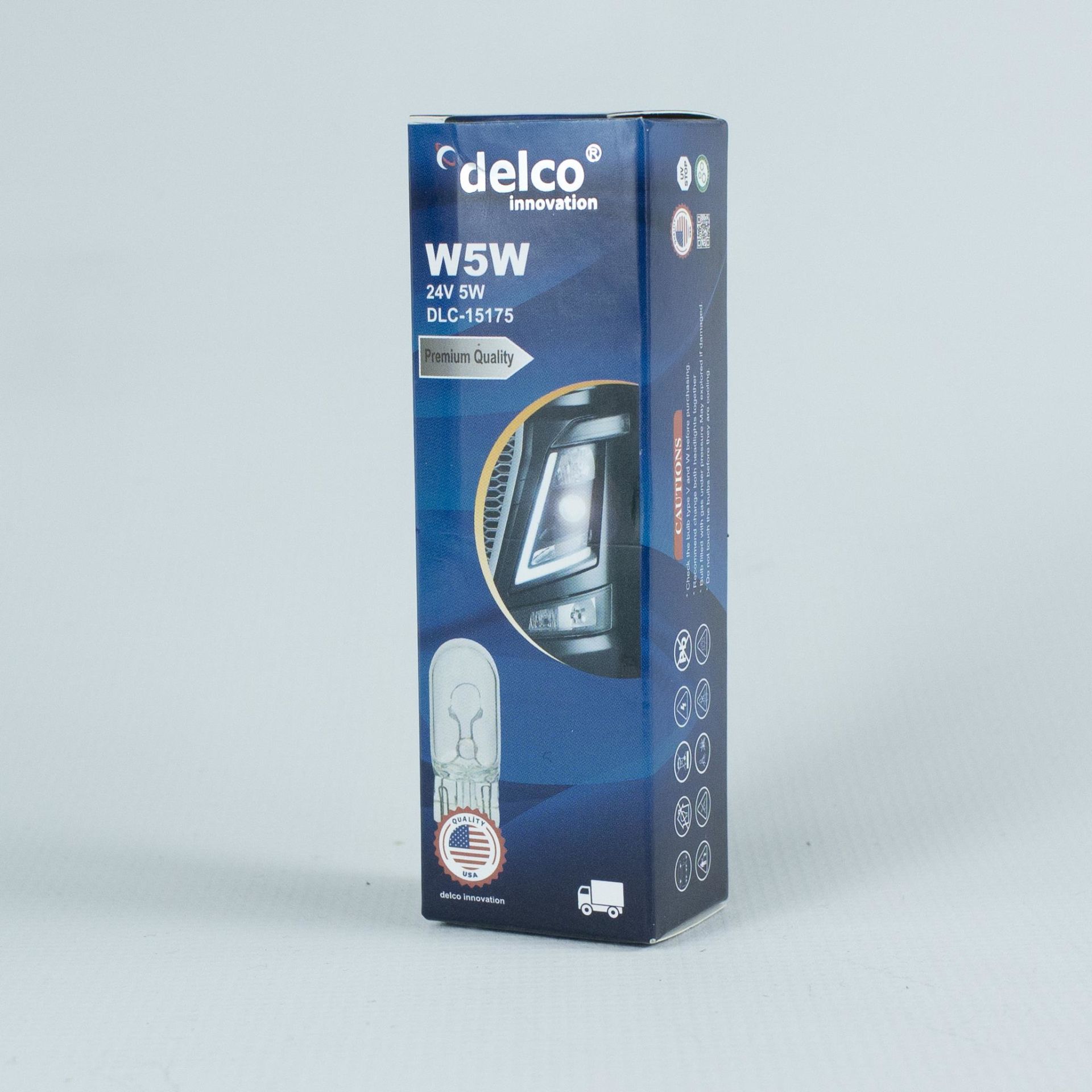 DELCO U.S.A W5W T10 DİPSİZ AMPUL 24 VOLT 10 ADET