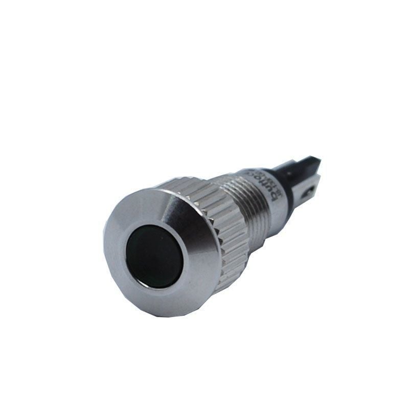 Butto J8-130P-WD IP67 8mm Yassı Kafa Metal Led Sinyal Lambası 6-24VAC/DC Beyaz