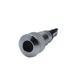 Butto J8-130P-WD IP67 8mm Yassı Kafa Metal Led Sinyal Lambası 6-24VAC/DC Beyaz