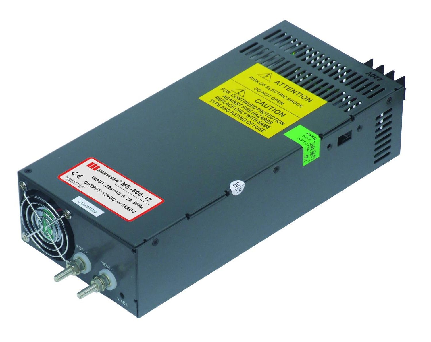 Mervesan MT-800-12 12VDC 66A Metal Kasa Güç Kaynağı