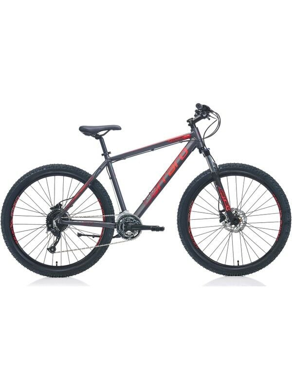 Carraro Force 770 27,5 Jant 27-Vites Full Shimano Hidrolik Disk Antrasıt-Kırmızı-Gri 48cm