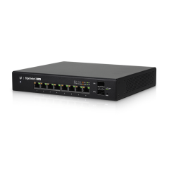 Ubiquiti ES-8-150W , 8 Adet PoE , 2 Adet 1G SFP , Yönetilebilir  Switch