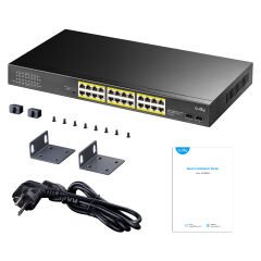 Cudy GS1028PS2 2 Port Sfp, Vlan, Cctv, 24 Port Gigabit 300W Poe+ Metal Switch