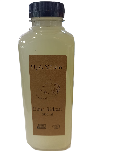 Elma Sirkesi 500 ml Ev Yapımı Uşak Yörem