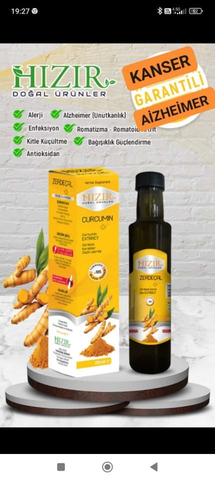 Curcumin Extrat  Hızır Doğal Ürünler