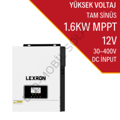 LEXRON 1.6KW MPPT 12V AKILLI İNVERTER YÜKSEK VOLTAJ