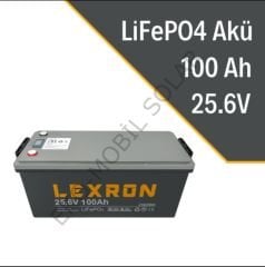 LEXRON 100AH 25.6V LİFEPO4 AKÜ