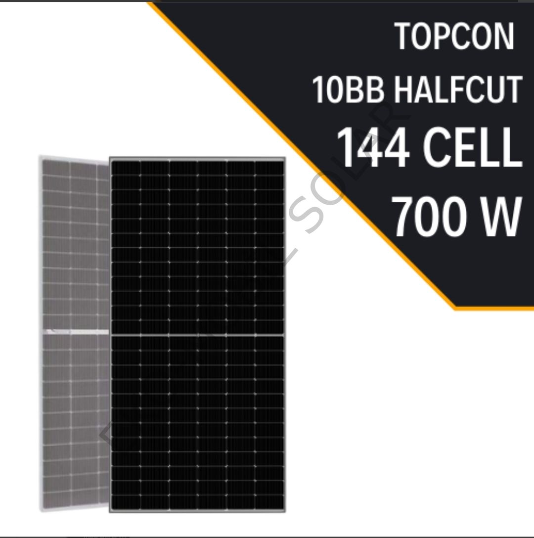 LEXRON TOPCON BIFACIAL 700W 10BB HALF CUT GÜNEŞ PANELİ