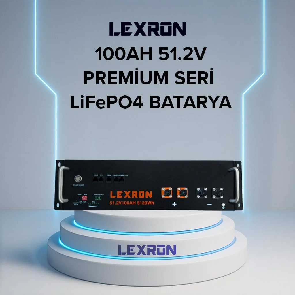 LEXRON 100AH 51.2V PREMIUM SERIES LİTYUM AKÜ