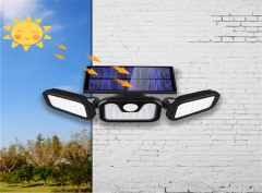 74 Led Solar Hareket Sensörlü Su Geçirmez Bahçe Aydınlatması
