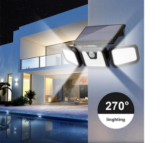 74 Led Solar Hareket Sensörlü Su Geçirmez Bahçe Aydınlatması