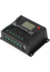 12-24V OTOMATİK 30A PWM Solar Şarj Kontrol Cihazı - Şarj Regülatörü LCD Ekranlı