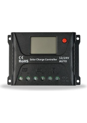 12-24V OTOMATİK 30A PWM Solar Şarj Kontrol Cihazı - Şarj Regülatörü LCD Ekranlı