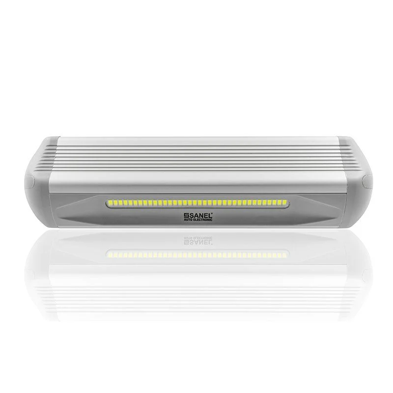 SANEL 12V-24V Dc 36 Power LED Lamba Su Geçirmez Beyaz Işık Aluminyum Soğutuculu
