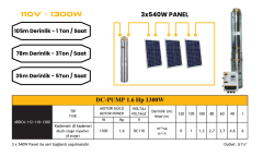 Mexxsun DC Pompa 1.6Hp / 1300W / 110V (4DC6-112-110-1300)