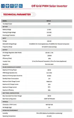 SVP-1KW Tam Sinüs Akıllı İnverter 12V 1000W