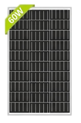 60W 12V Monokristal Güneş Paneli