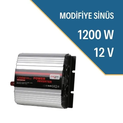 Carspa 1200W-12V Modifiye Sinüs İnverter