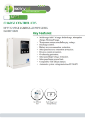 Solinved 60A Mppt Şarj Kontrol Cihazı 12V 24V 48V