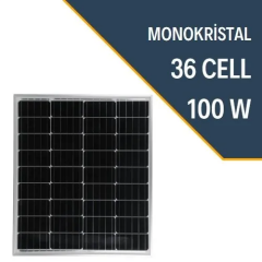 Lexron 100W Monokristal Güneş Paneli