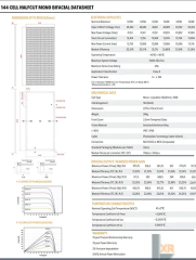 Lexron 625W 10BB Bifacial Half Cut Monokristal Güneş Paneli