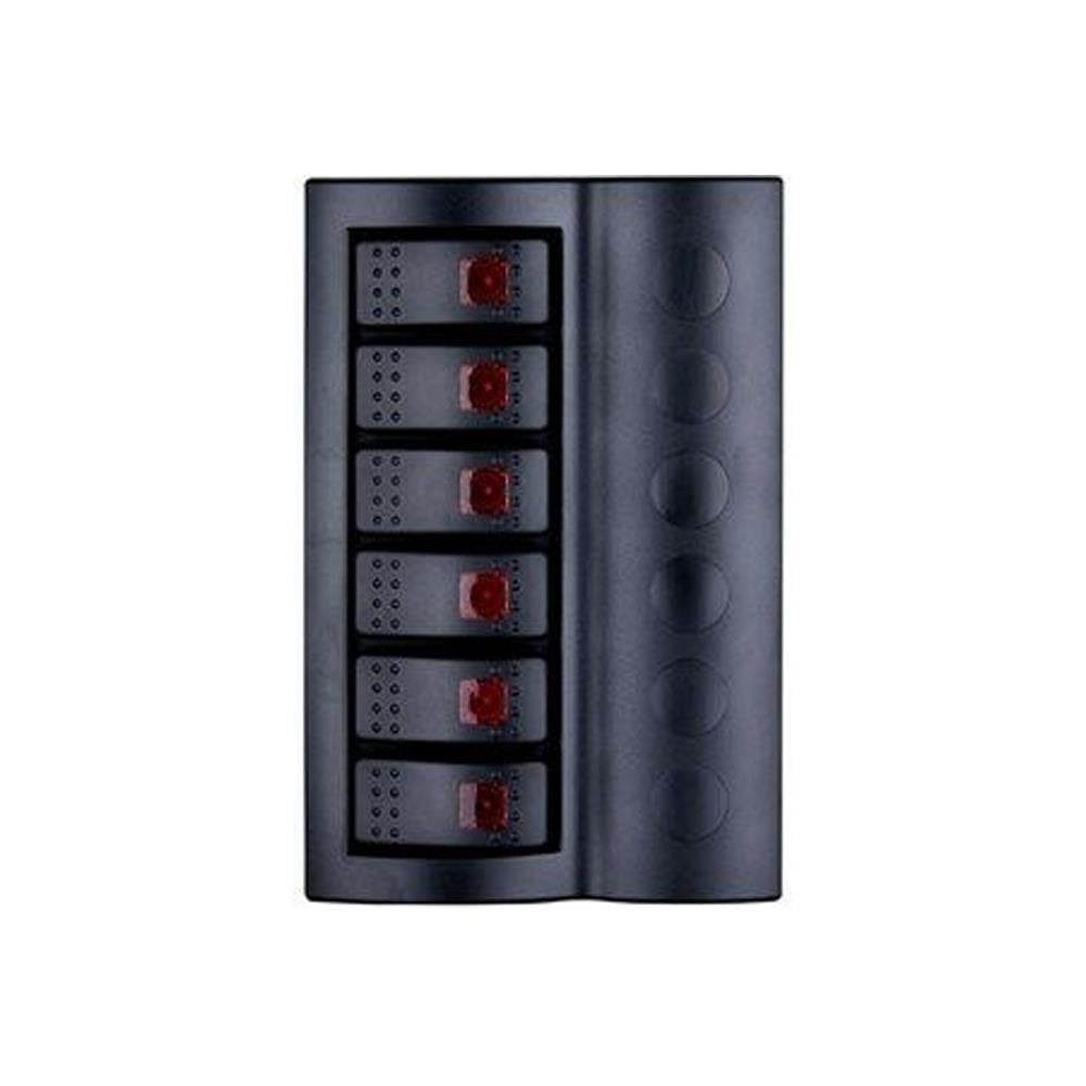 Karavan Switch Panel 6'lı Piyano Otomatik Sigorta Paneli