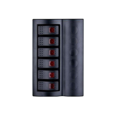Karavan Switch Panel 6'lı Piyano Otomatik Sigorta Paneli