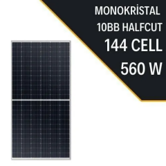 LEXRON 560W 10BB Half-Cut Monokristal Güneş Paneli