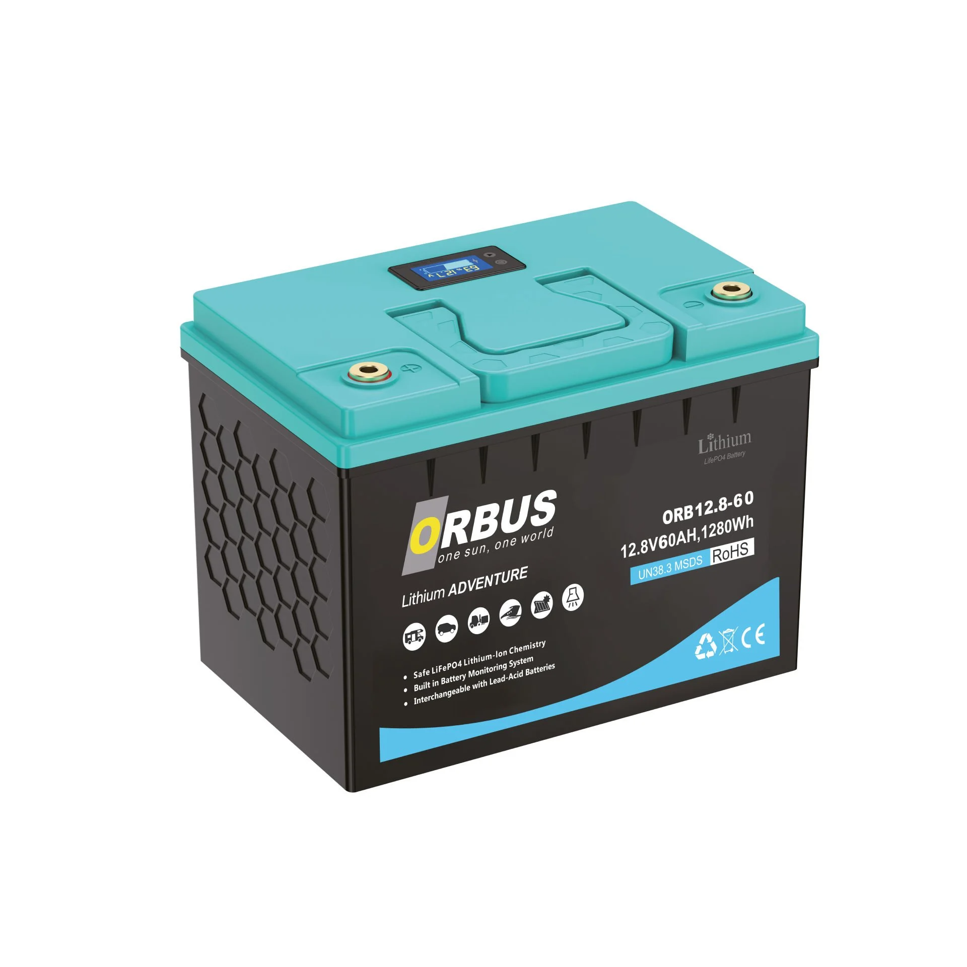 ORBUS 12.8-60(12.8V60Ah) LİTYUM AKÜ