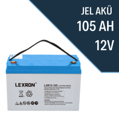 Lexron 105AH Jel Akü Derin Döngü Deep Cycle