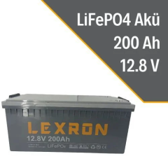 Lexron 12.8V 200AH  Lityum Akü