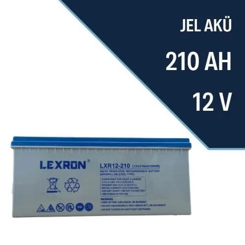 Lexron 210AH Jel Akü Derin Döngü Deep Cycle
