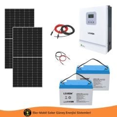 Hazır Solar  Paket 3kW 2x 450W Topcon 2x 105Ah Jel