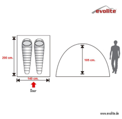 Evolite Trip Mono Dome 2 Kişilik Çadır
