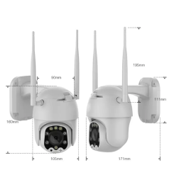 INOX-205IPC-3 Megapiksel Full HD Suya Dayanıklı Onvif Destekli Wifi Kamera