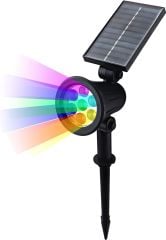 Solar RGB LED Bahçe Aydınlatma Güneş Enerjili Lamba