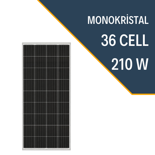 Lexron 210W MONOKRİSTAL GÜNEŞ PANELİ