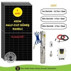 Hazır Solar Paket 110V  DC Pompa HEGEL (203 mt)