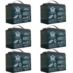 6 adet Ortec 60/80 Amper Elektrikli Bisiklet Aküsü