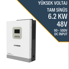 LEXRON 6.2KW MPPT PARALEL 90-500V PV INPUT 100A MPPT INVERTER PARALLENEBİLİR