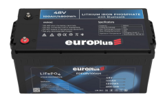 Europlus EPF48100-48V 100AH LiFePO4 Bluetooth Akü-4000 Cycle