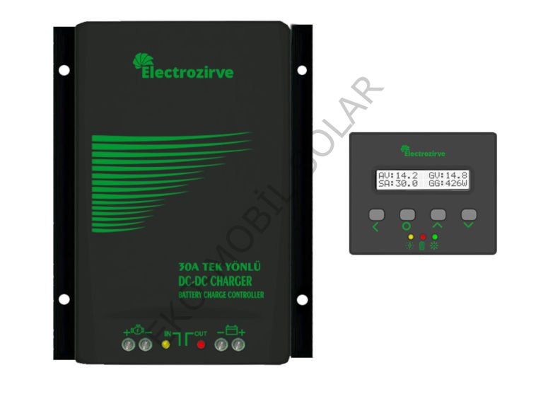 Electrozirve 30A DC-DC Alternatörden Akü Şarj Cihazı Tek Yönlü