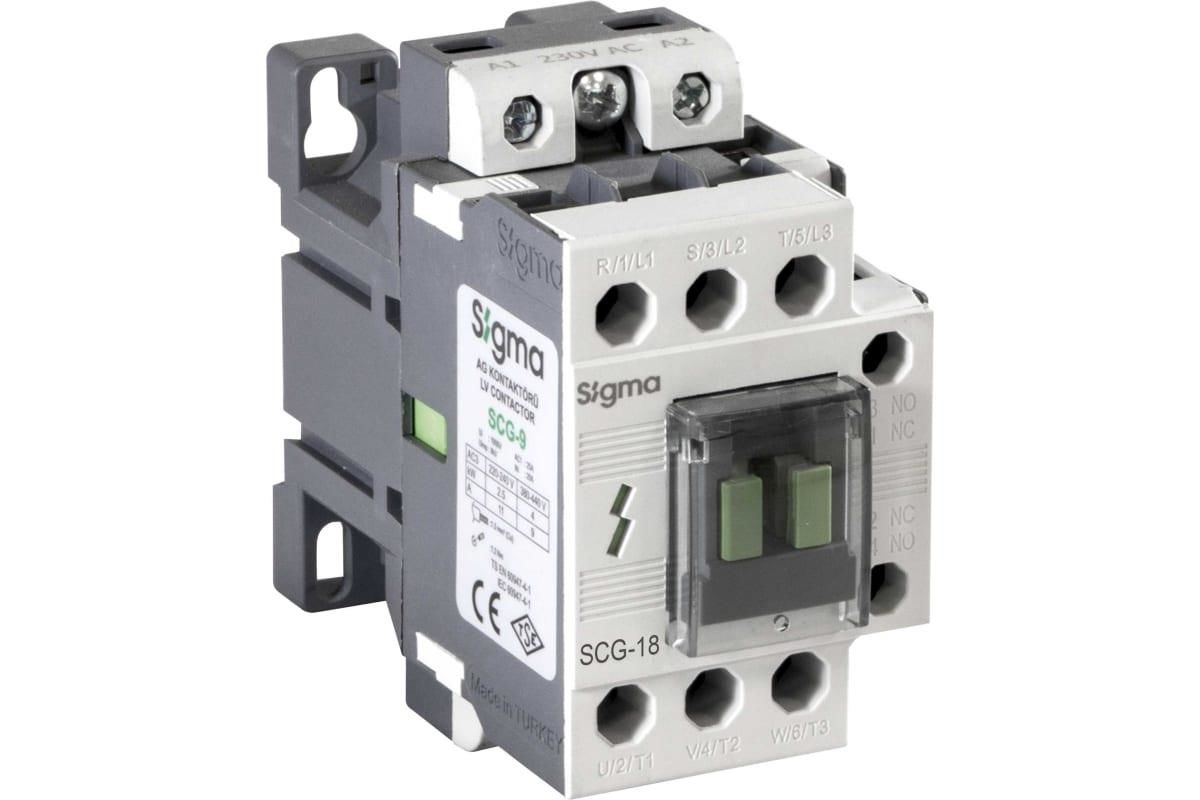 Sigma SCG018230 18A 7.5 kW Kontaktör 230VAC