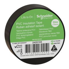 Schneider Electric 2420103 İzole Bant Siyah 19X20 Metre 8'li Paket