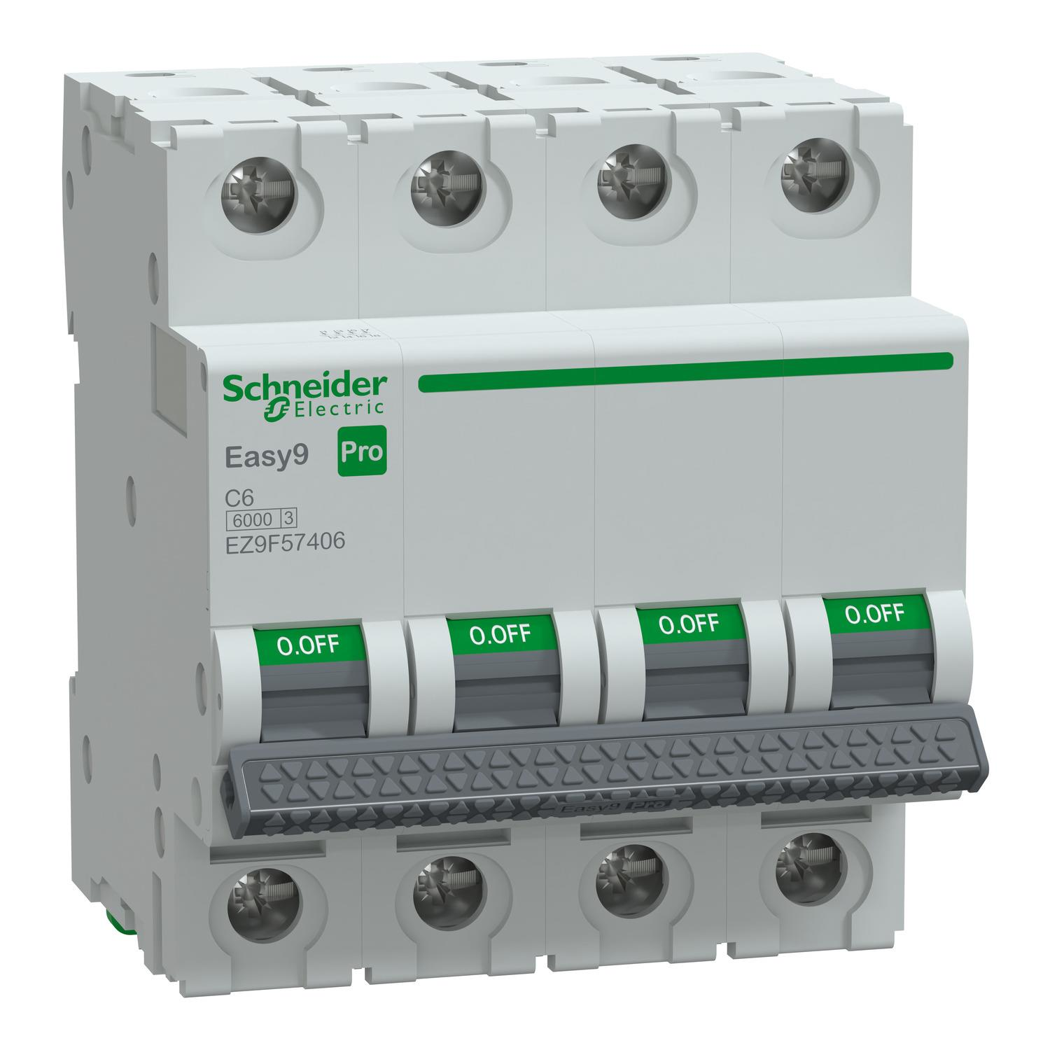 Schneider Electric EZ9F57406 4X6A 6kA C Otomatik Sigorta Easy9 Pro