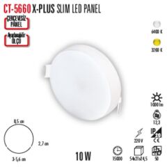 Cata CT-5660 10W Beyaz Ayarlanabilir Panel Led