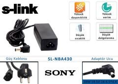 S-link Sl-nba430 39w 19.5v 2a 6.5 4.4 Sony Notebook Stnd.adapt...